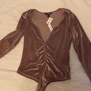 Velvet bodysuit